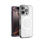 TPU Back Cover for Apple iPhone 16 Pro (Magsafe Compatible, Transparent)